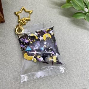 Black and Color Shift Pillow Keychain