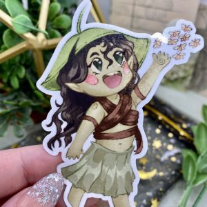 The Bog Witch Plays || Waterproof Glossy Sticker